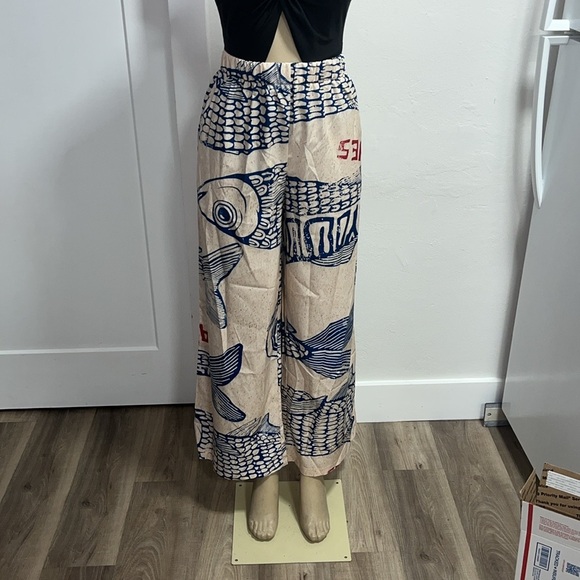 New! Vacation Vibes Palazzo Pants Sz XL - Picture 6 of 8